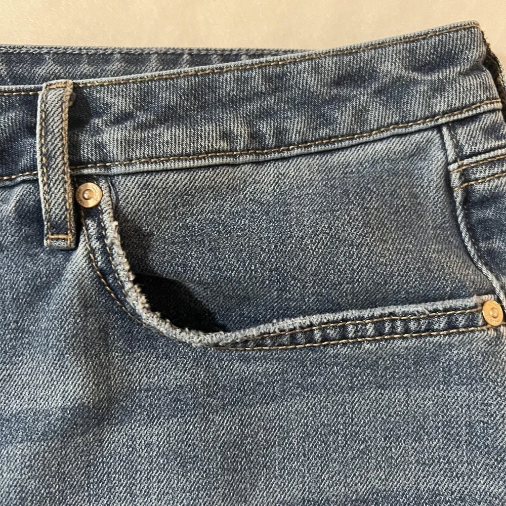 Seven7 Jeans Womens Size 14 Blue Medium Wash Classic Fit‎ Straight Leg Denim